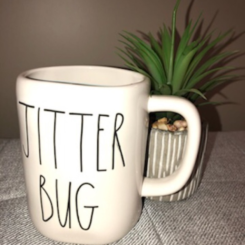 Rae Dunn “JITTER BUG” mug